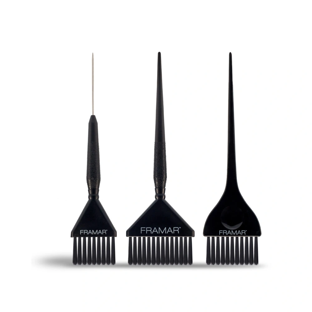 Framar HAJFESTŐ ECSET SZETT HÁROM RÉSZES FEKETE (Family Pack Brush Set) (SKU: 91009) főképe